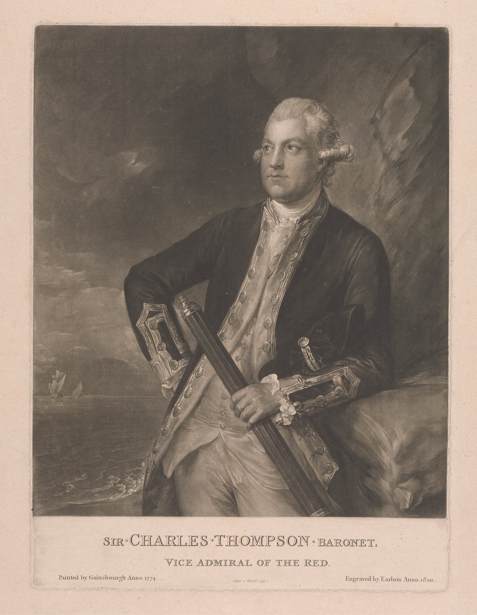 Sir Charles Thompson von Richard Earlom: Kunstdruck kaufen