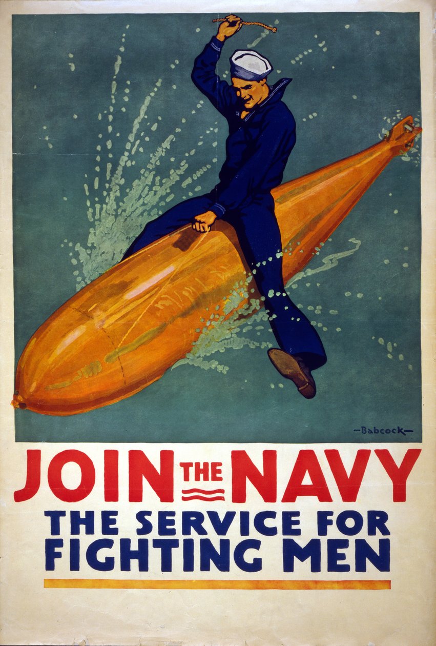 Tritt der Marine bei, um 1917 von Richard Fayerweather Babcock