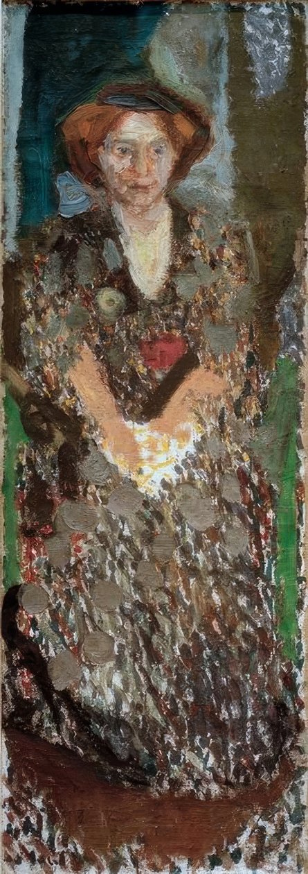 Bildnis der Mathilde Schönberg im Atelier von Richard Gerstl