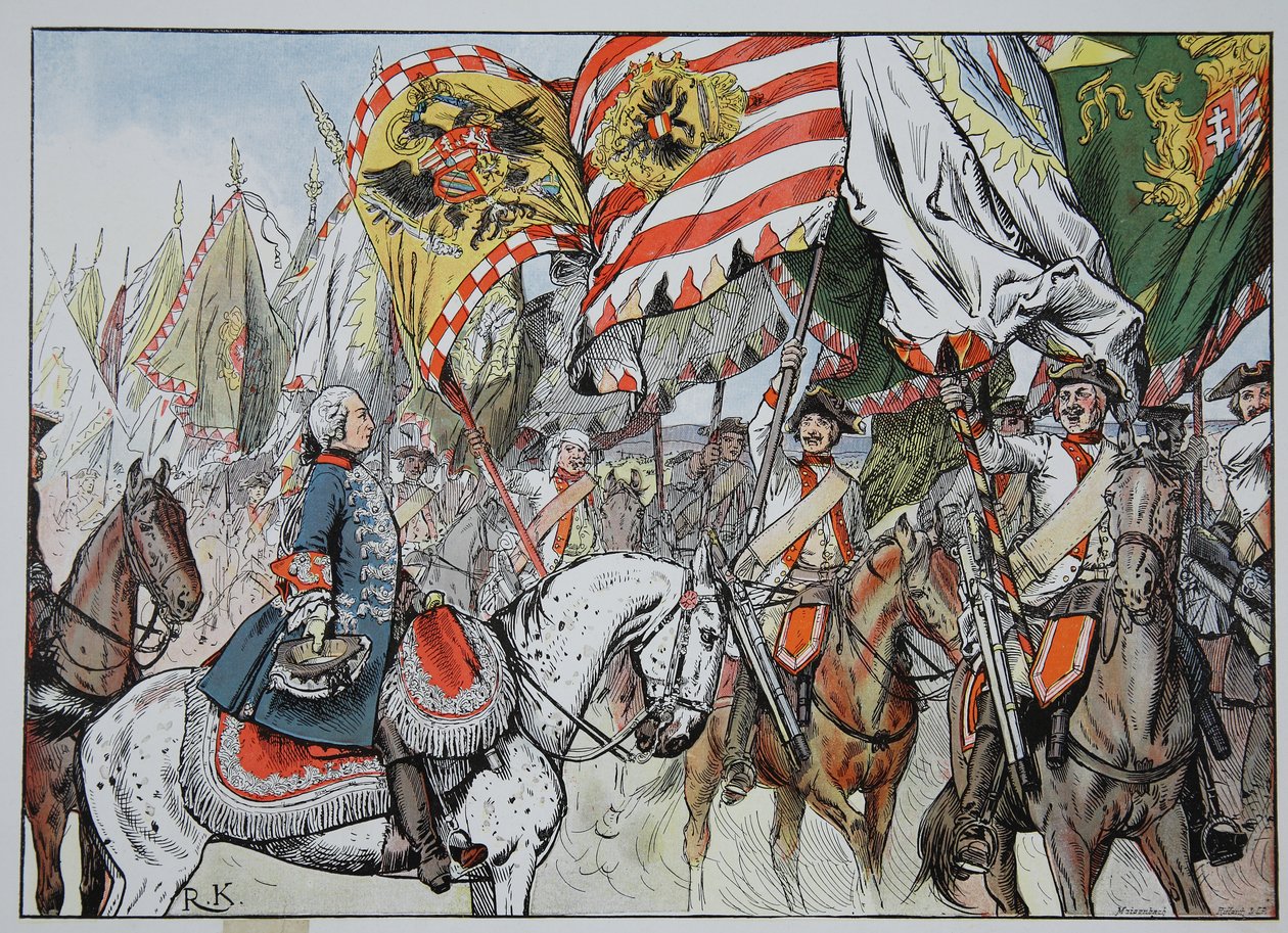 In der Siegesfreude, Hohenfriedberg, 4. Juni 1745 von Richard Knoetel