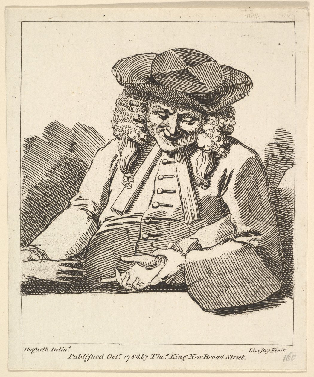Ein Pfarrer, der die Hände zweier Menschen verbindet, Oktober 1788 von Richard Livesay