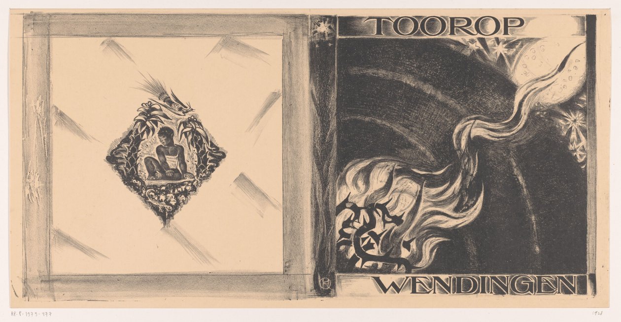 Umschlagentwurf für: Wendingen, Tooropnummer, 1928 von Richard Nicolaüs Roland Holst