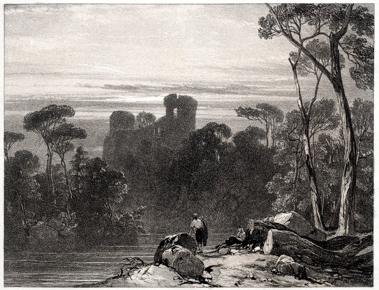 Bothwell Castle, 1826 von Richard Parkes Bonington