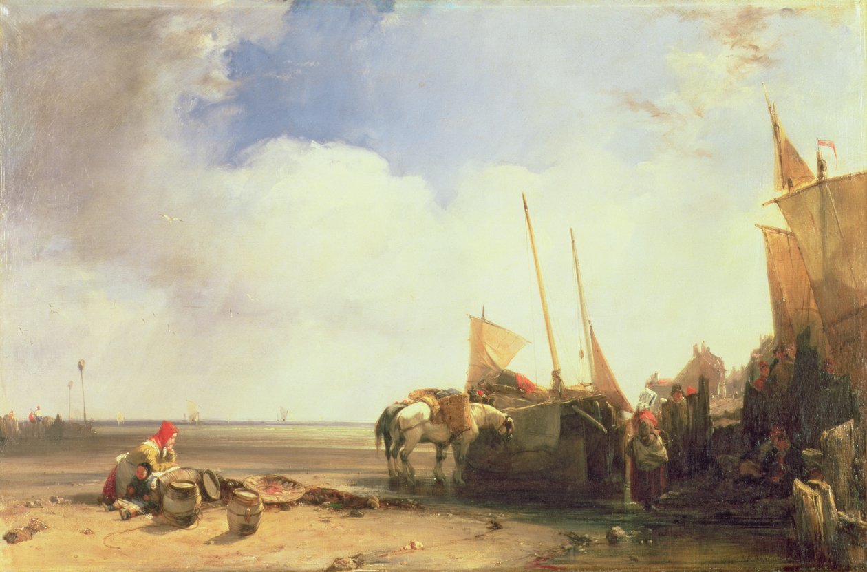 Küstenszene in der Picardie, ca. 1826 von Richard Parkes Bonington
