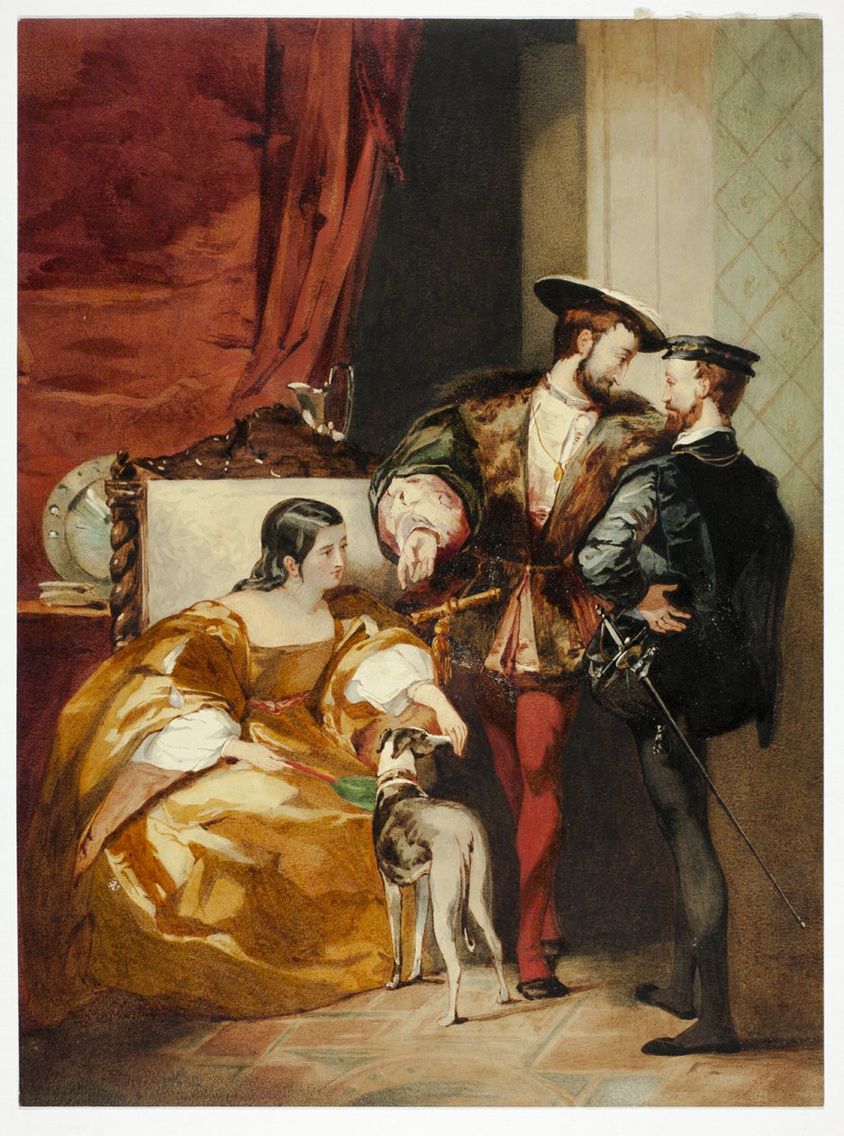 Franz I. und die Herzogin von Étampes von Richard Parkes Bonington