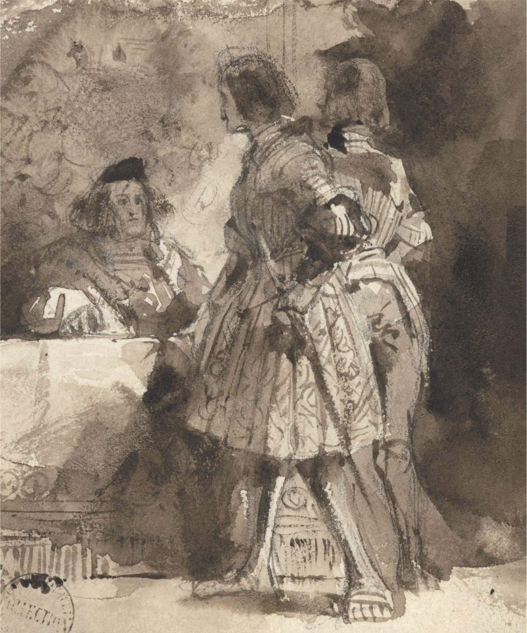 Götz von Berlichingen vor dem Reichsrichter, um 1826 von Richard Parkes Bonington