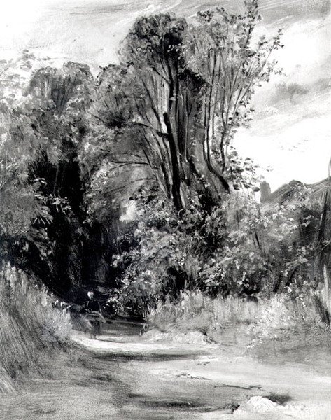 Weg durch einen Wald von Richard Parkes Bonington