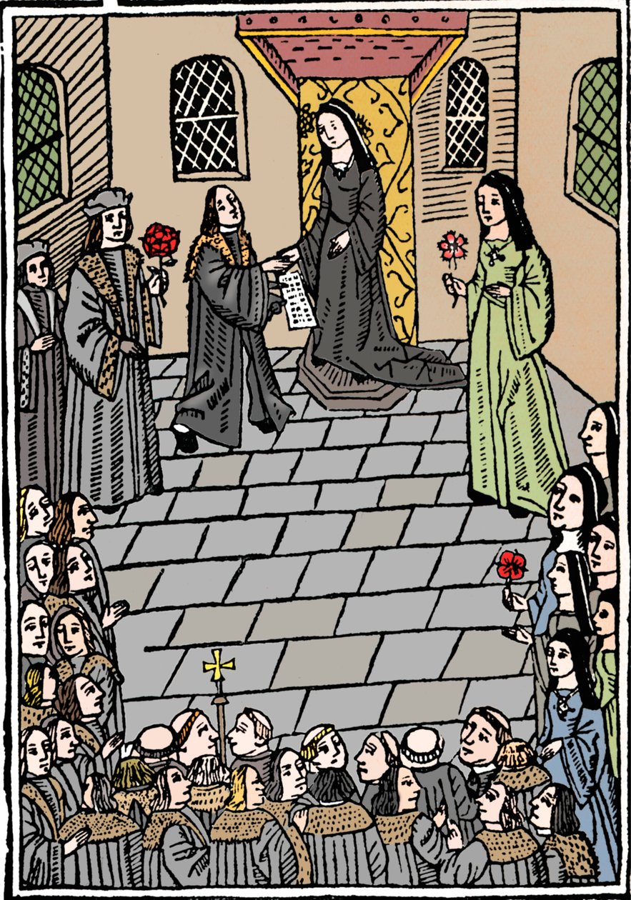 Heiratsvertrag zwischen Karl V. und Prinzessin Maria Tudor, ca. 1508 von Richard Pynson