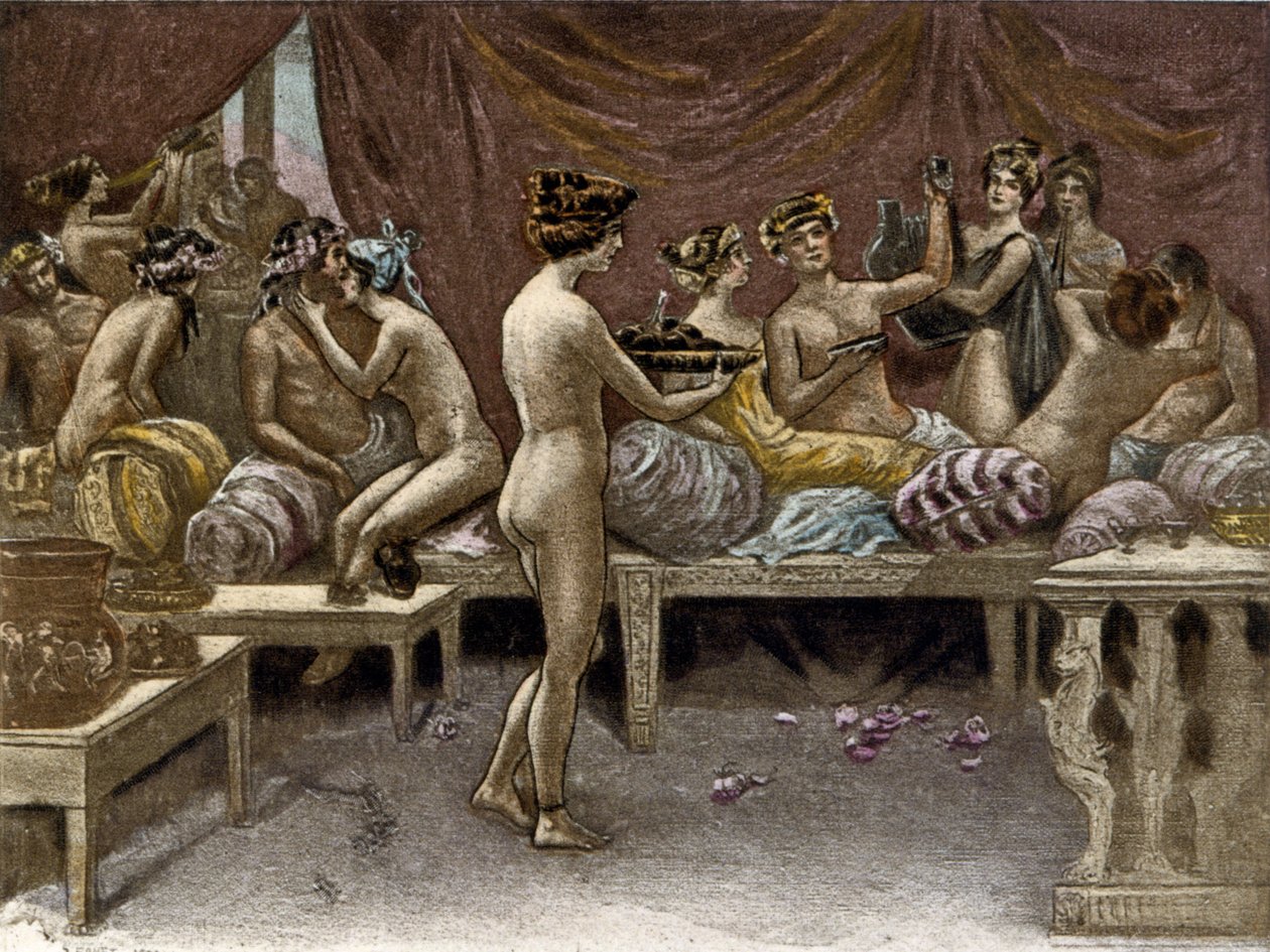 Illustration von Richard Ranft (1862 - 1931) für Lucien de Samosate (ca. 125 - 192): die Kurtisanen von Richard Ranft
