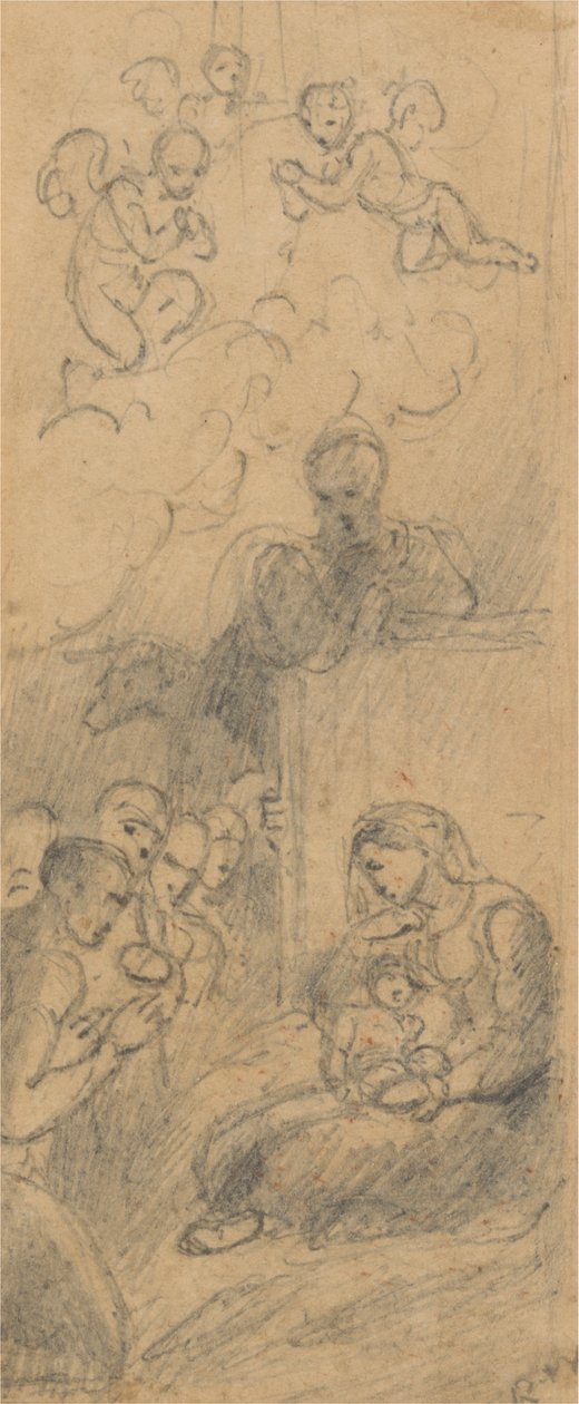 Die Geburt Christi (Lukas 2:15) von Richard Westall