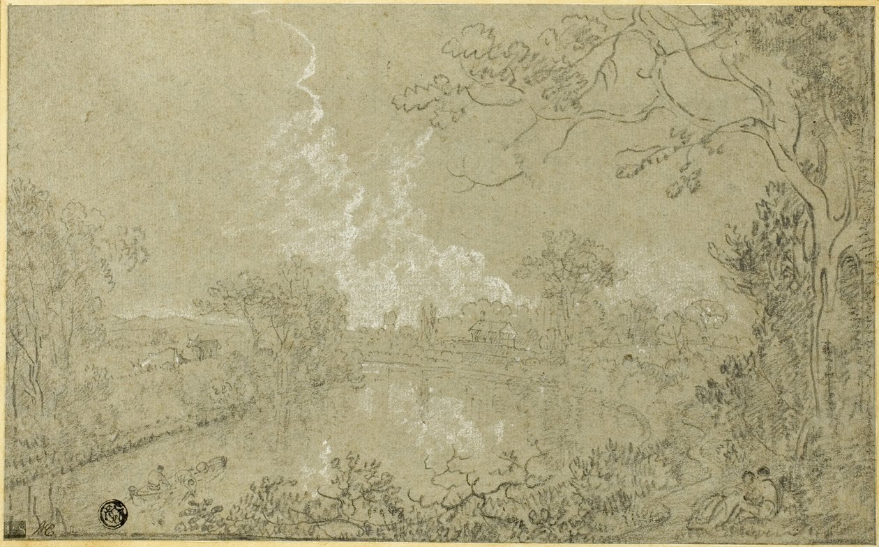Ufer des Flusses Dee bei Eaton Hall, Cheshire von Richard Wilson