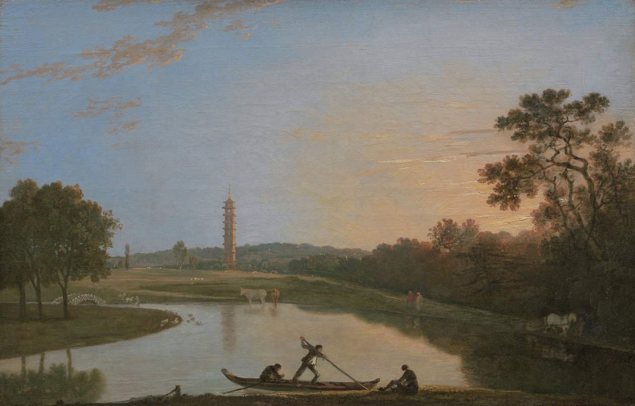 Kew Gardens: Die Pagode und die Brücke [1985, Cormack, YCBA Concise Catalogue] von Richard Wilson