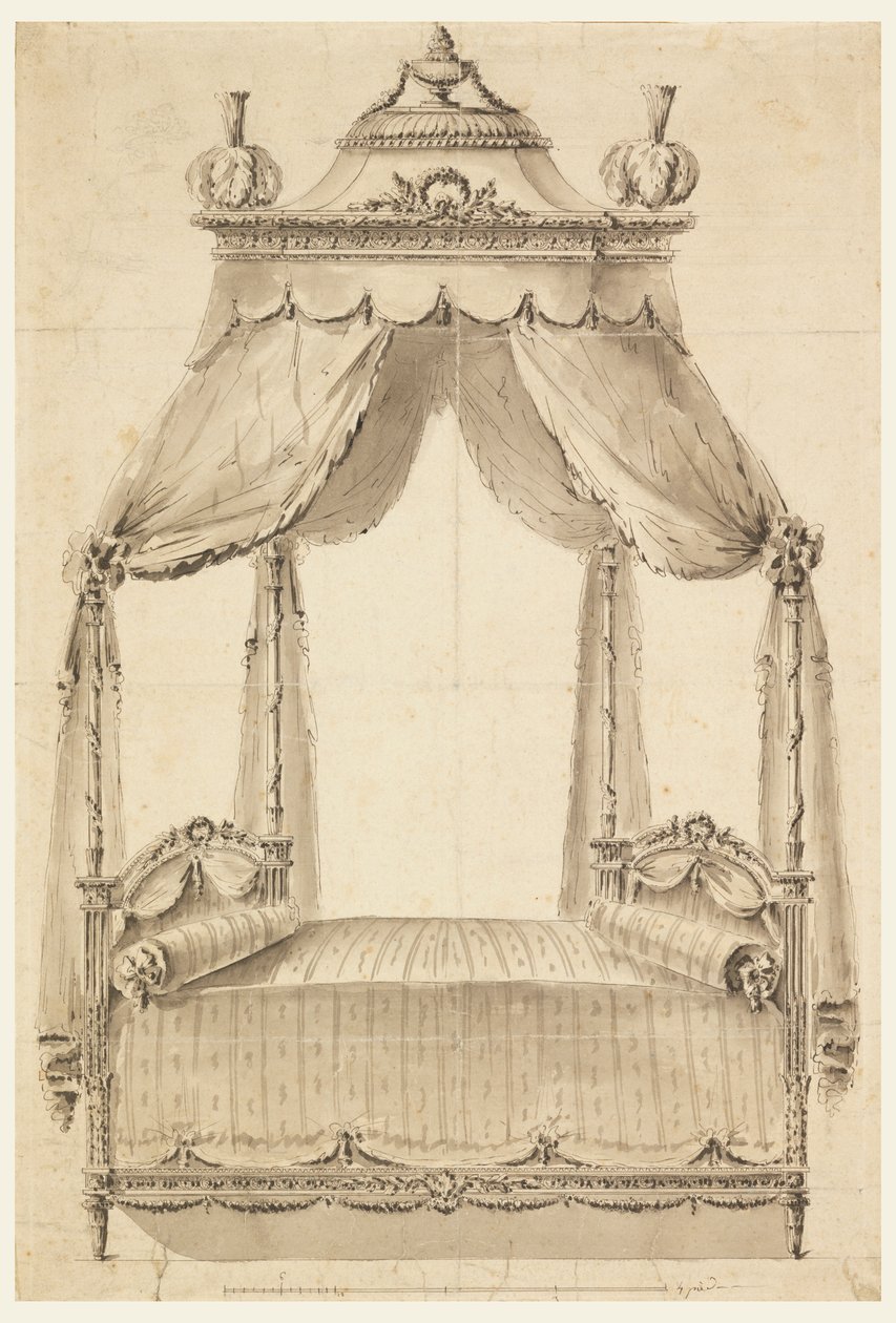 Entwurf für ein Bett von Richard de Lalonde