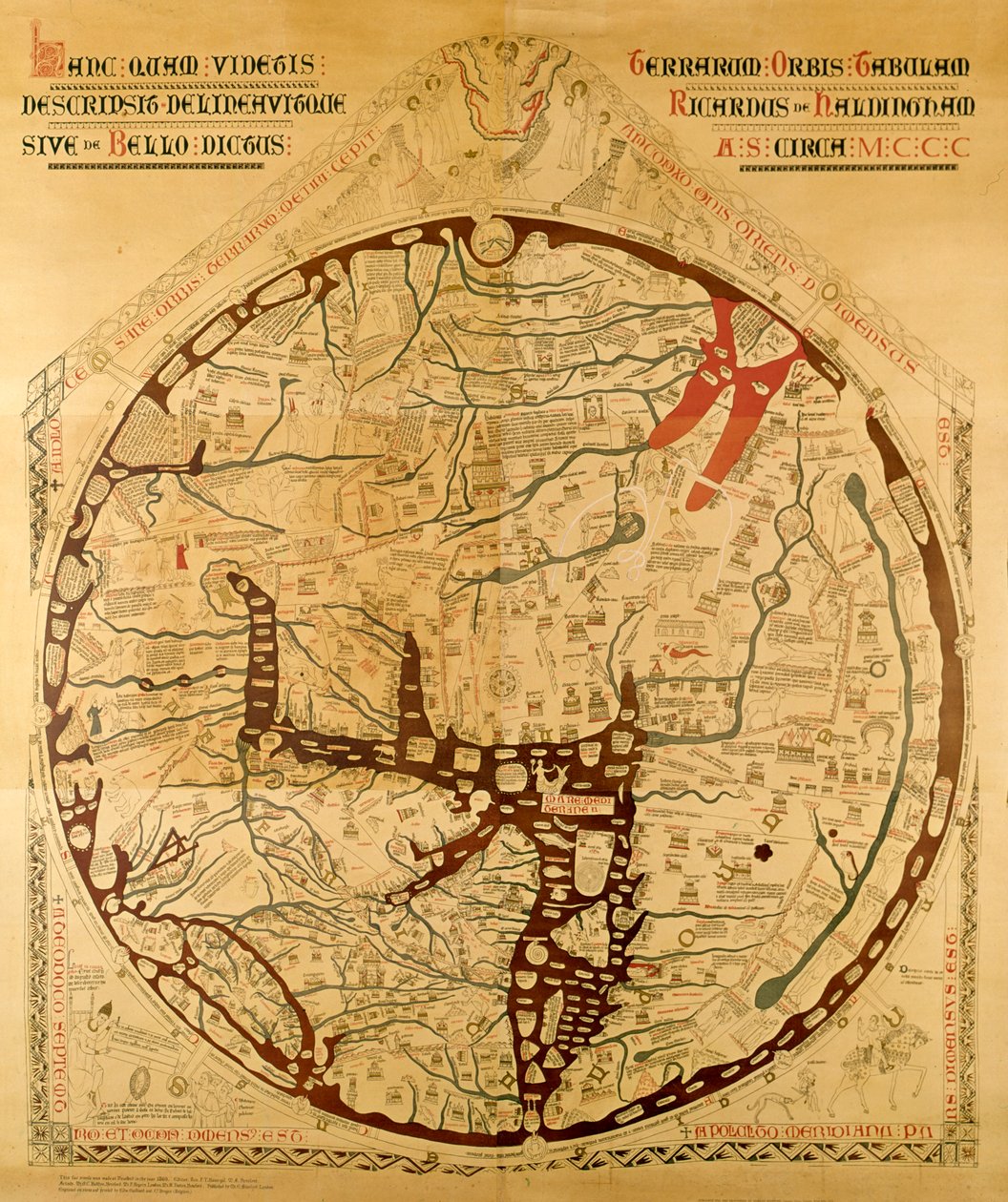Hereford Mappa Mundi von Richard of Haldingham