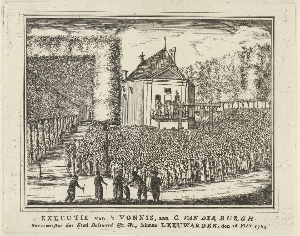 Hinrichtung von Cornelis van den Burgh, 1789 von Rienk Jelgerhuis