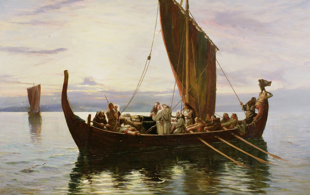 Die letzte Reise der Wikinger, 1882 von Robert Gibb