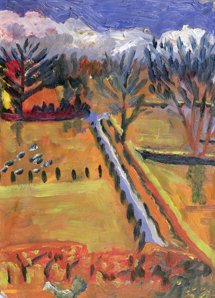 Blaue Straße, Hereford, 1998 von Robert Hobhouse