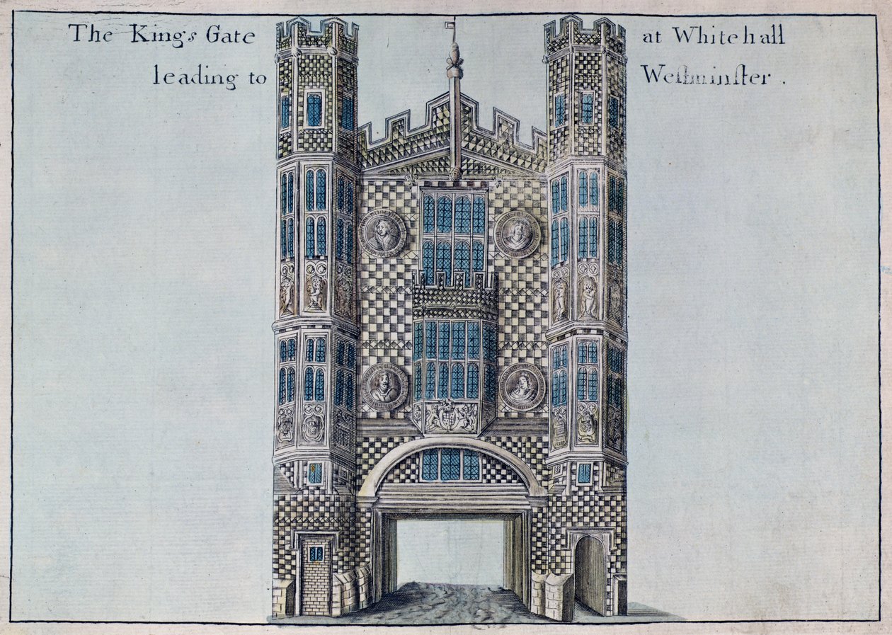 Whitehall: Das Königstor nach Westminster, aus 
