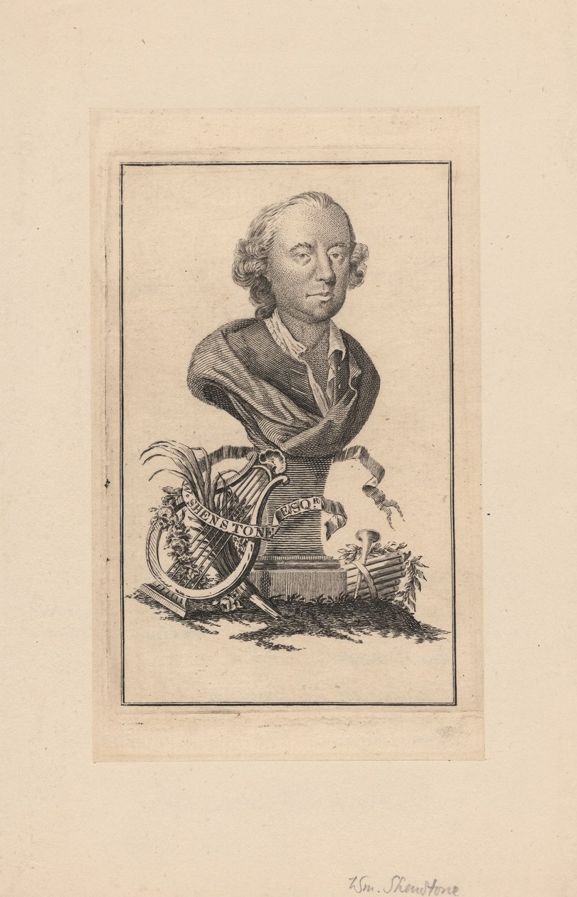 William Shenstone, ca. 1764 von Robert Pranker