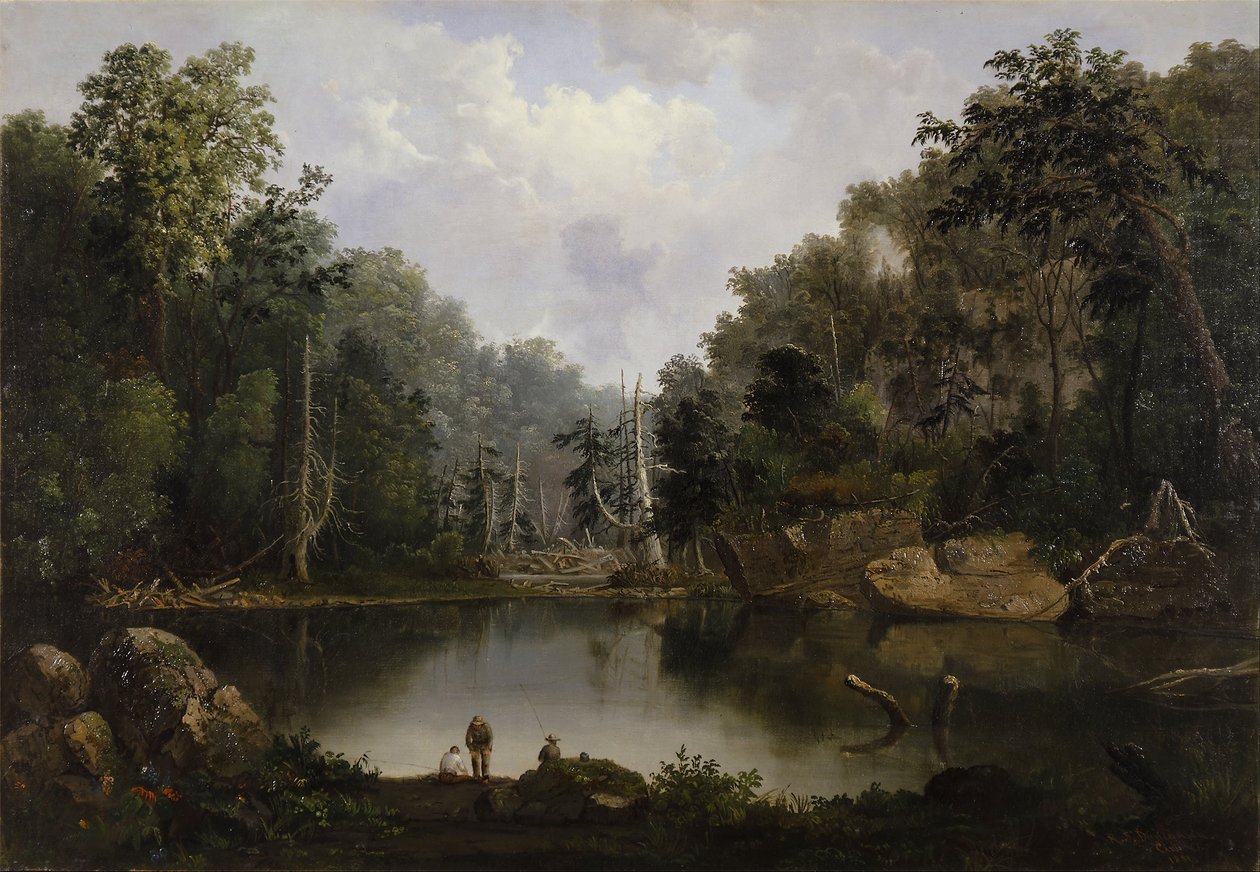 Blue Hole, Hochwasser, Little Miami River von Robert Scott Duncanson