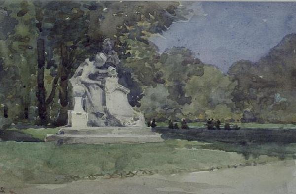 Blick in den Luxemburger Gärten, Paris von Robert Weir Allan