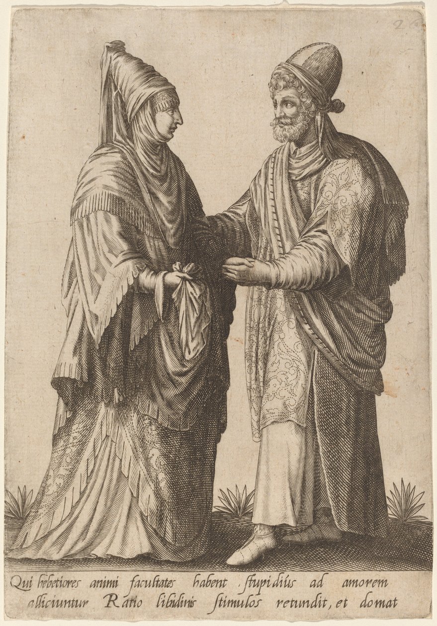 Qui hebetiores animi facultates... von Robert Boissard after Jean Jacques Boissard