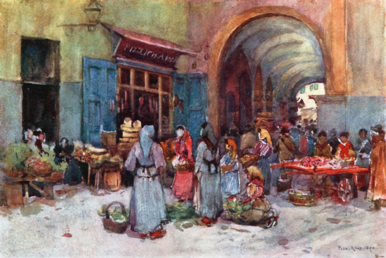 Straßenverkäufer, Pisa von Robert Charles Goff