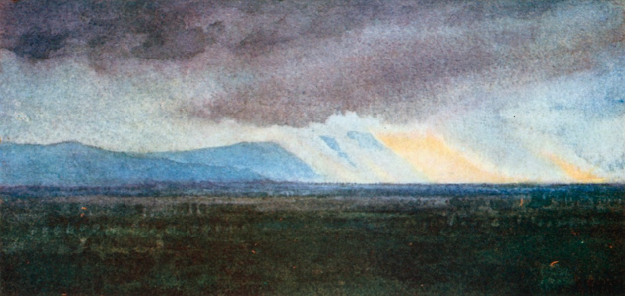 Die Ebene des Arno von Bellosguardo von Robert Charles Goff