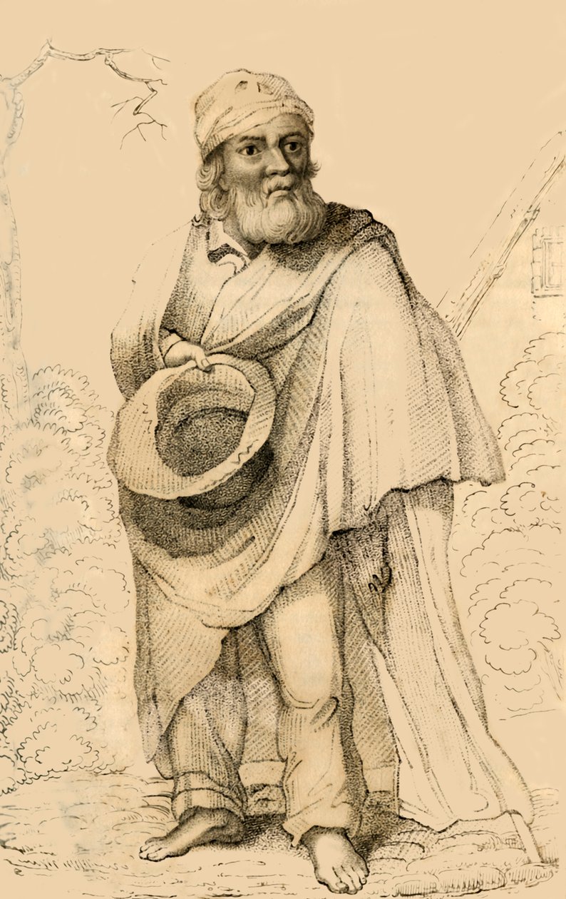 Thomas Hudson, bemerkenswert für seine Unglücke, 1821 von Robert Cooper