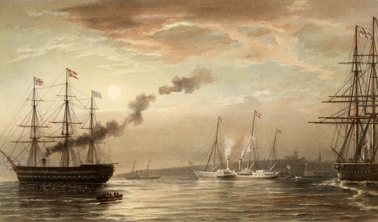 Die königliche Yacht vor Margate, 5. März 1863 von Robert Dudley