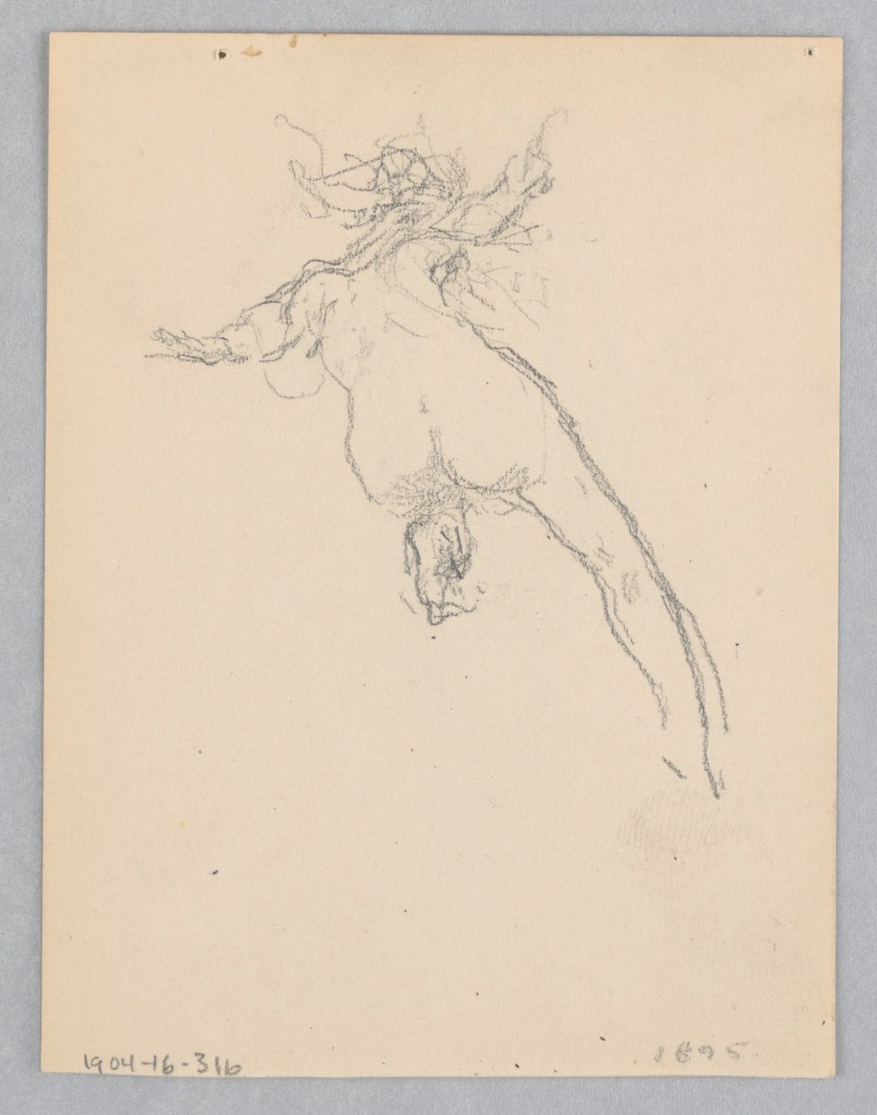 Studie für eine tanzende Frau, "Stimmungen zur Musik," Mendelssohn Glee Club, New York, NY von Robert Frederick Blum