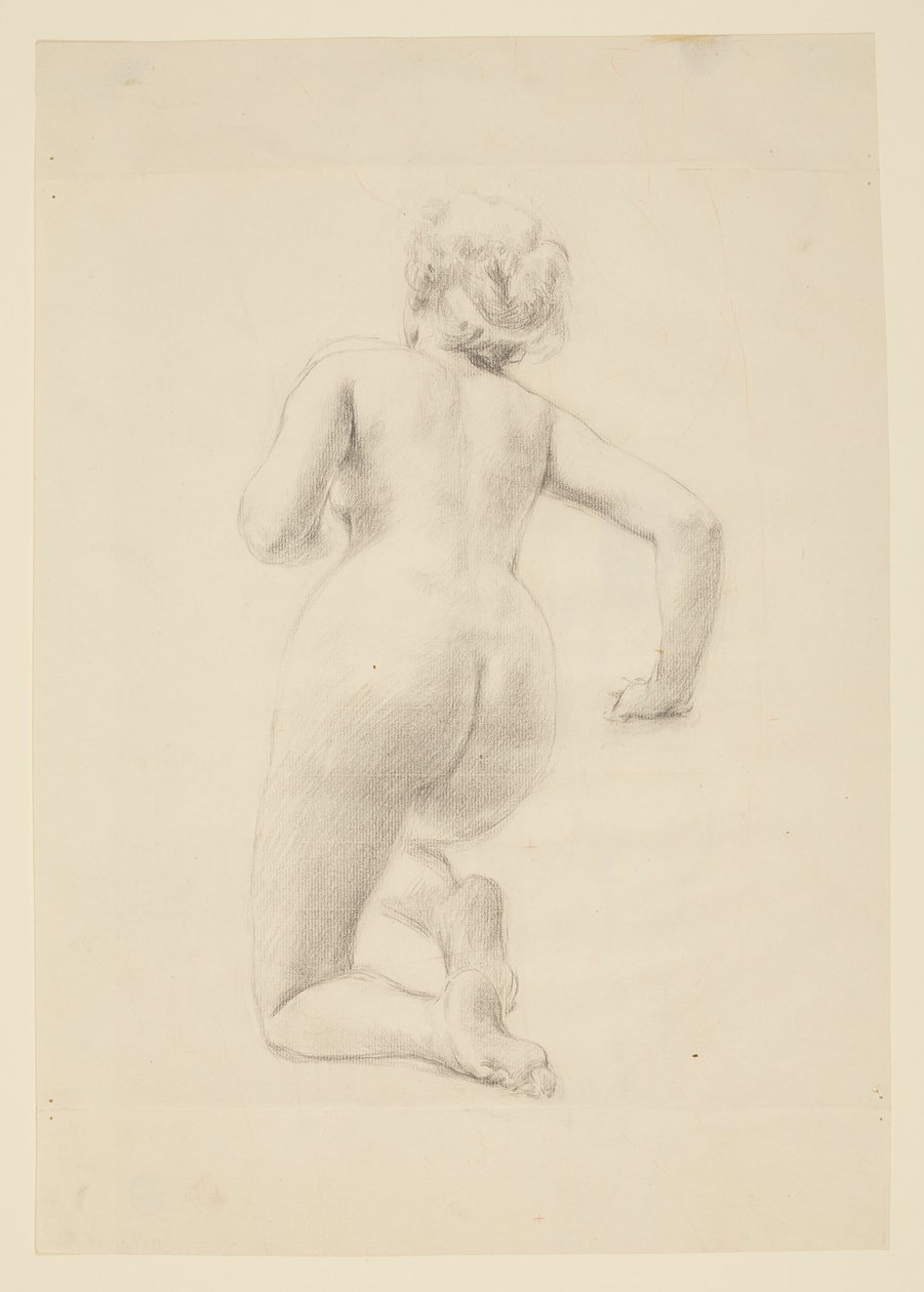 Studie für eine kniende Frau, „Weinfest“, Mendelssohn Glee Club, New York, NY von Robert Frederick Blum