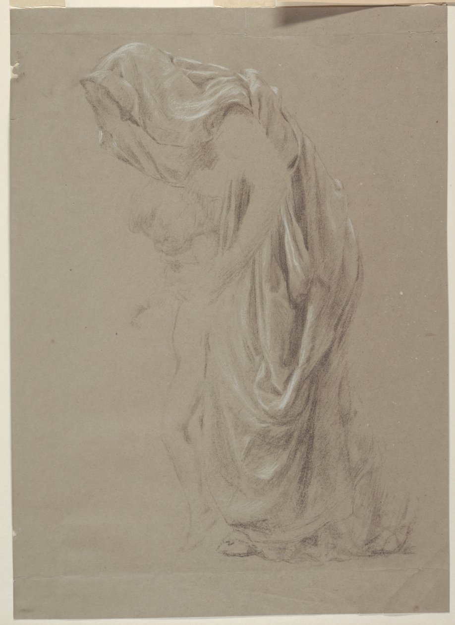 Studie für eine stehende Frau mit Kind, „Weinfest“, Mendelssohn Glee Club, New York, NY von Robert Frederick Blum