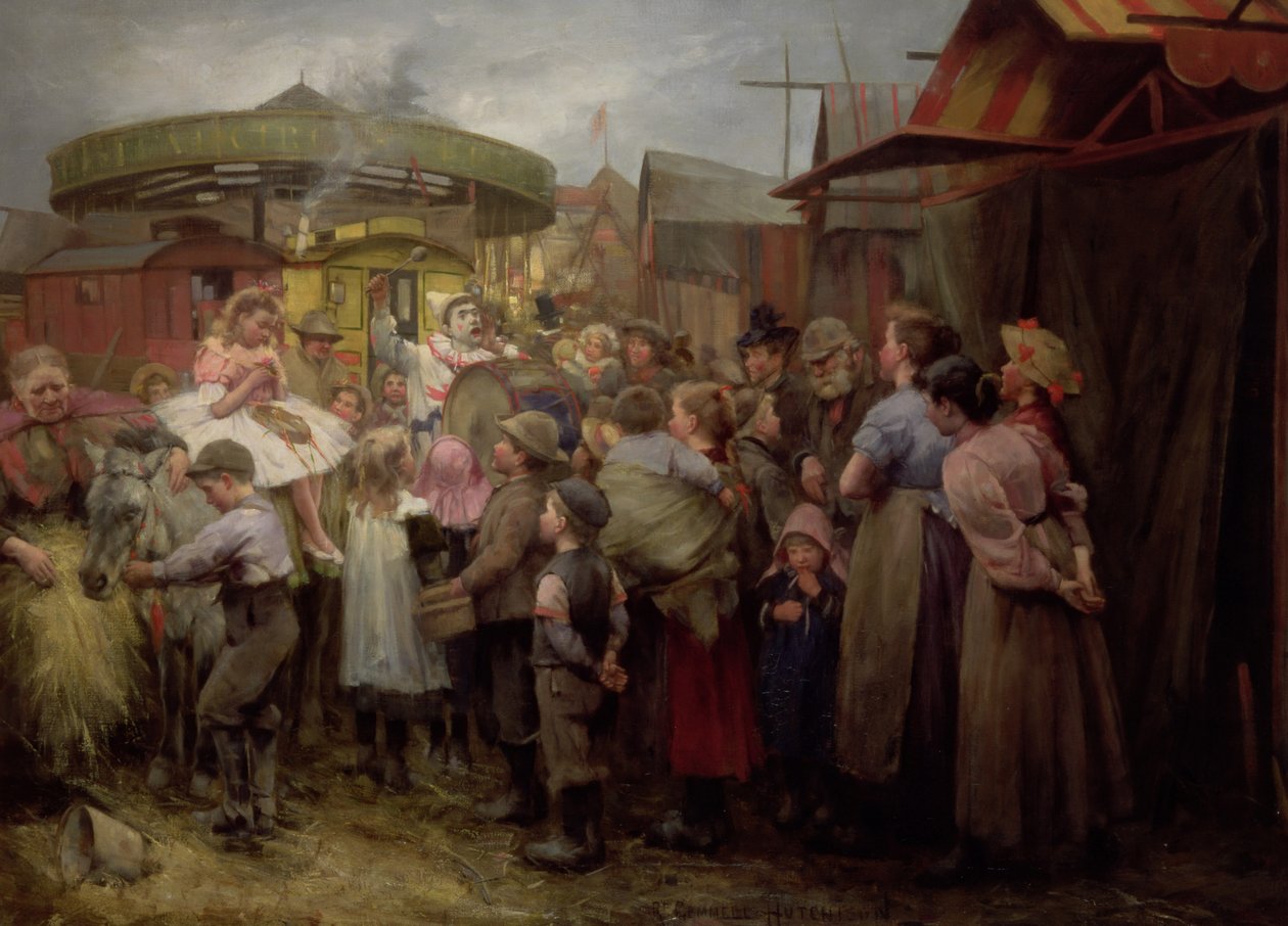 Das Dorffest Hi! Hi! Hi! 1890er von Robert Gemmell Hutchison