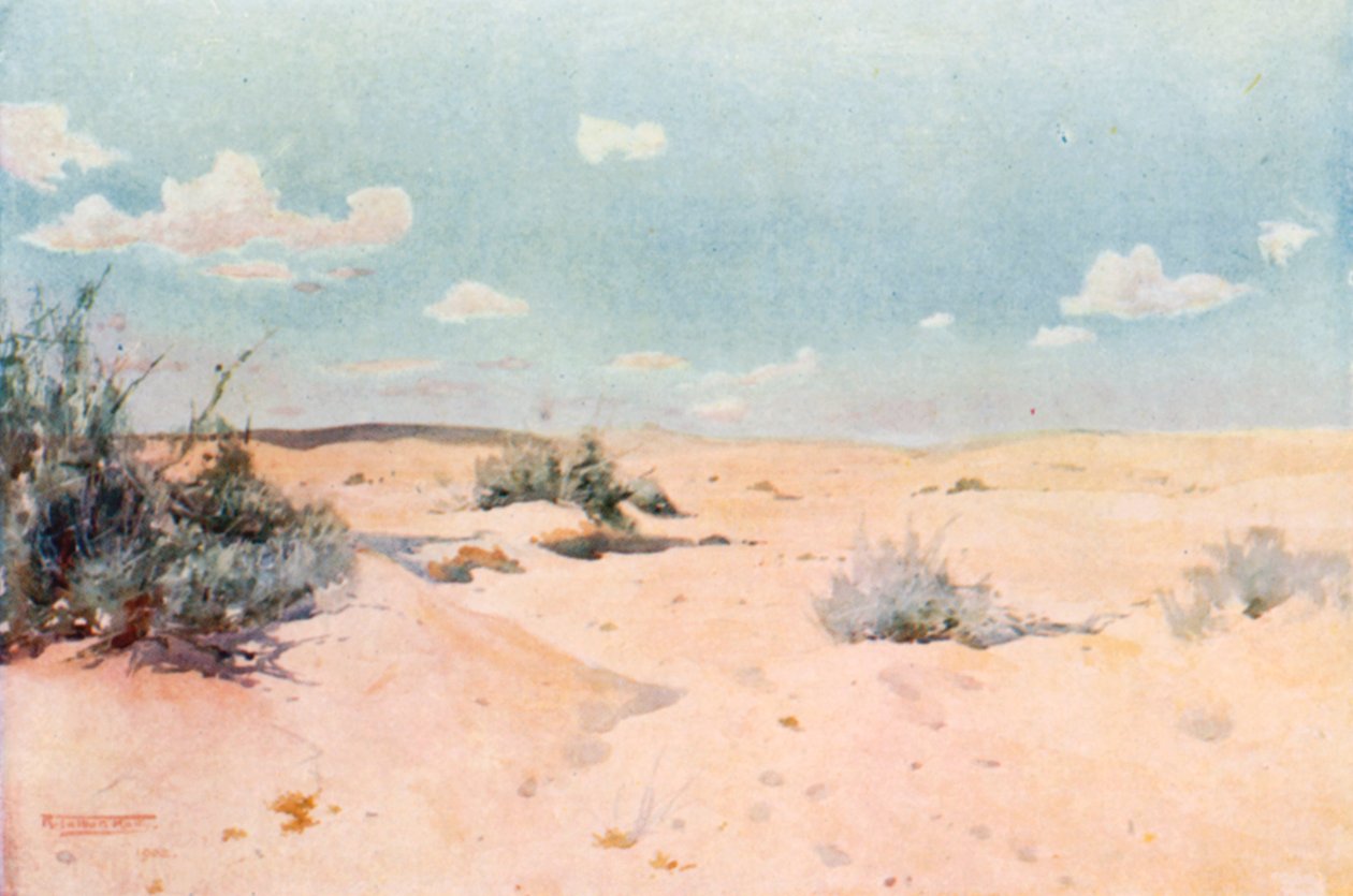Eine Wüstenstudie in Tel-el-Kebir von Robert George Talbot Kelly