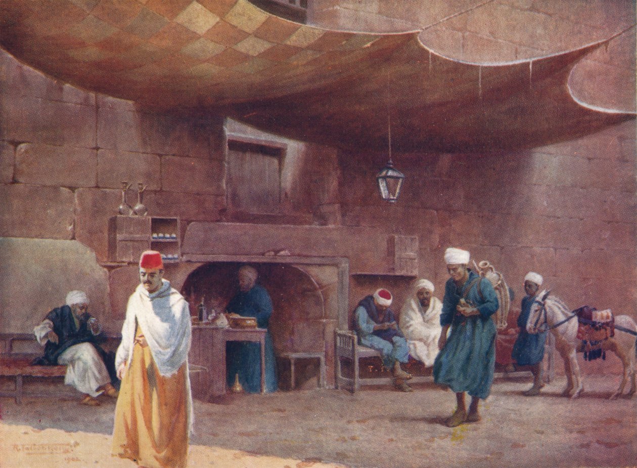 Ein arabisches Café, Kairo, um 1880, 1904 von Robert George Talbot Kelly