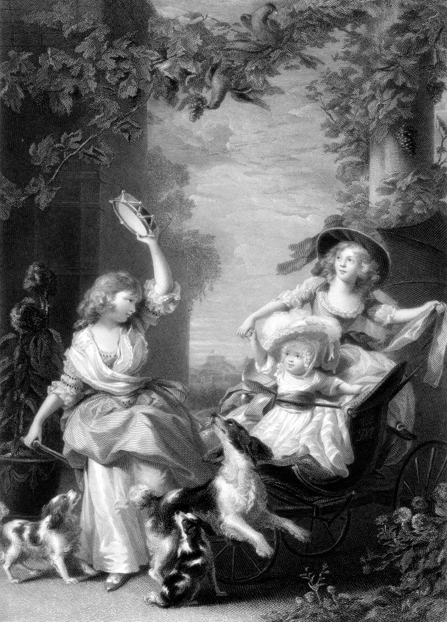 Die königlichen Prinzessinnen, Kinder von König George III., 19. Jahrhundert von Robert Graves