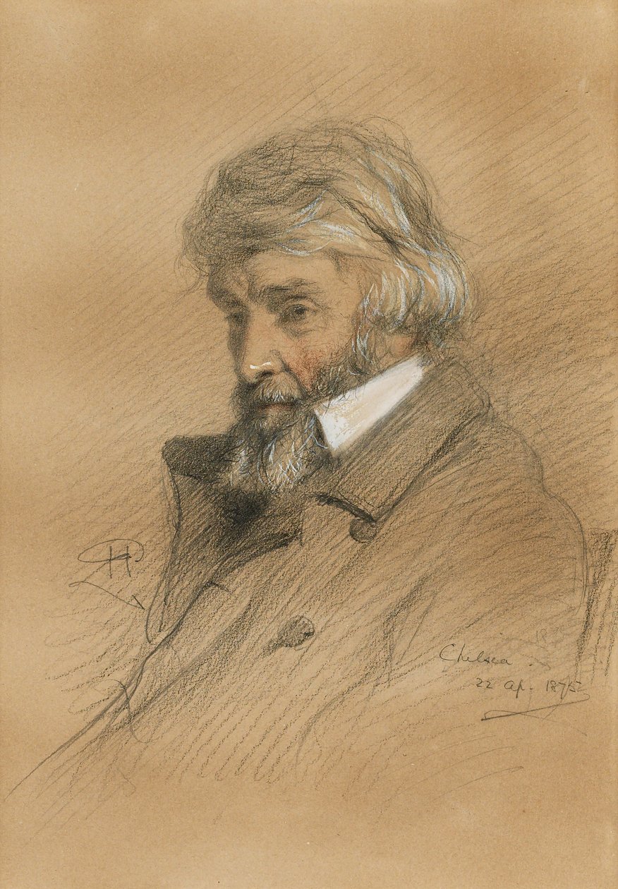 Porträt von Thomas Carlyle 1795-1881, 1875 von Robert Herdman
