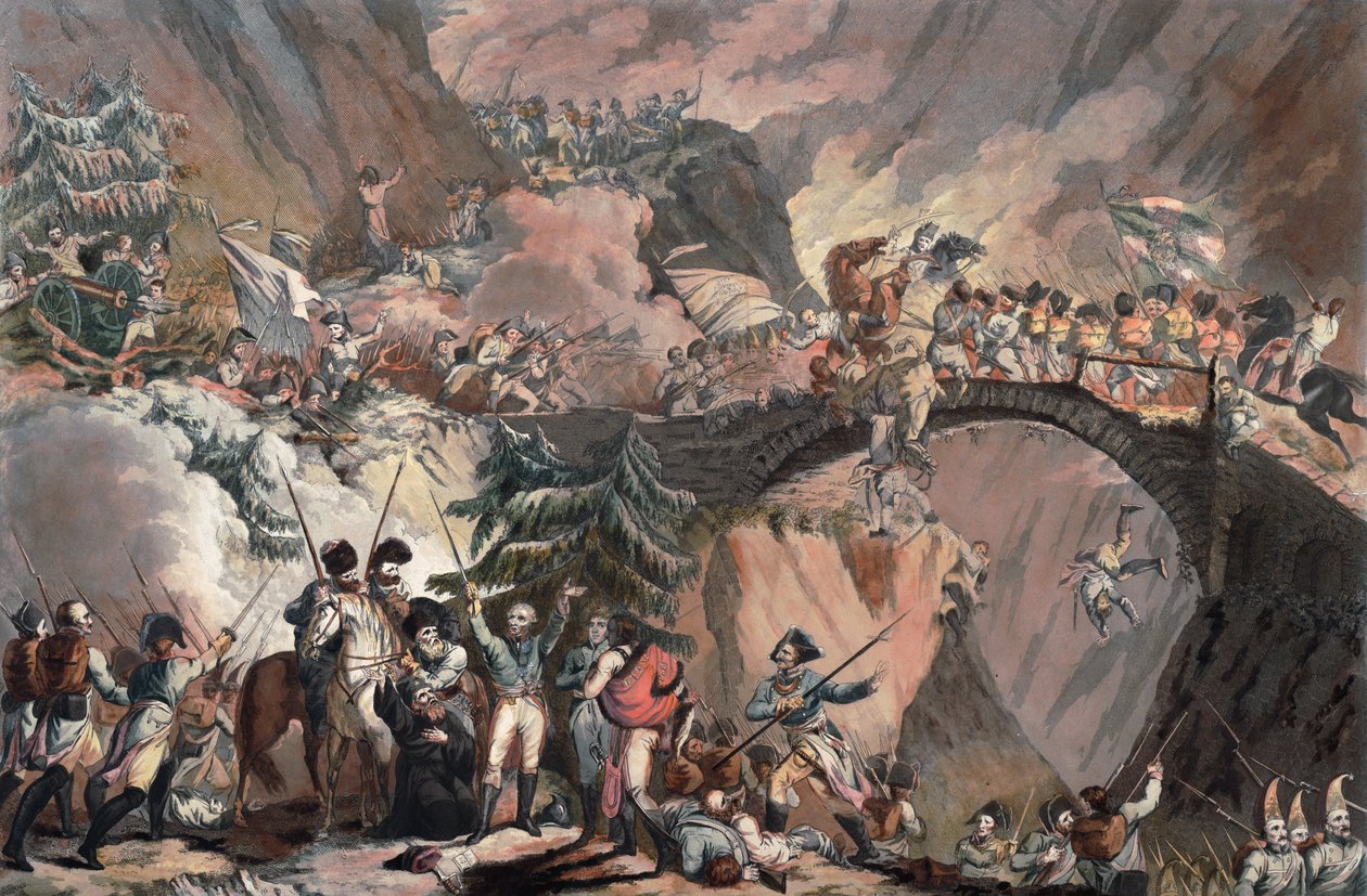 Armee von Alexander Suworow überquert die Alpen im Jahr 1799 von Robert Kerr Porter