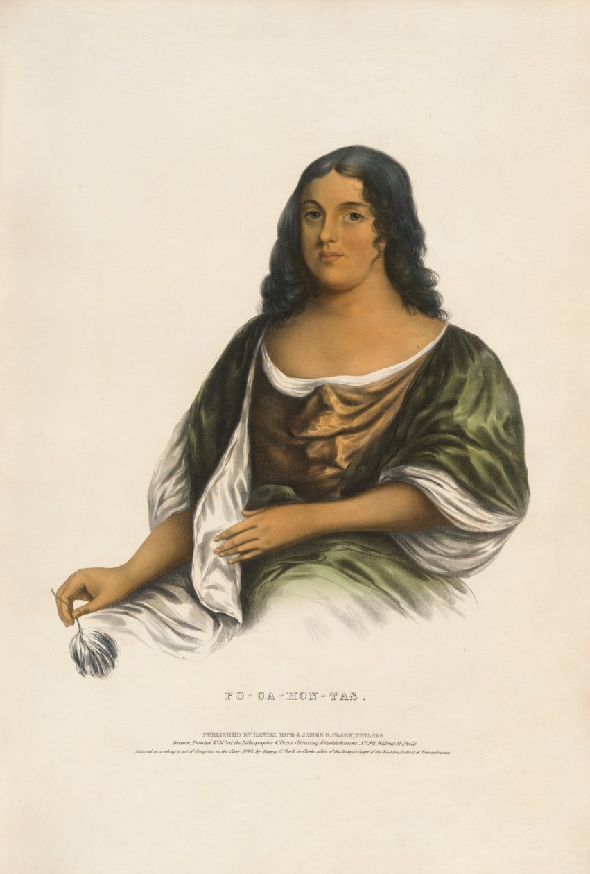 Pocahontas (ca. 1595-1617) von Robert Matthew Sully