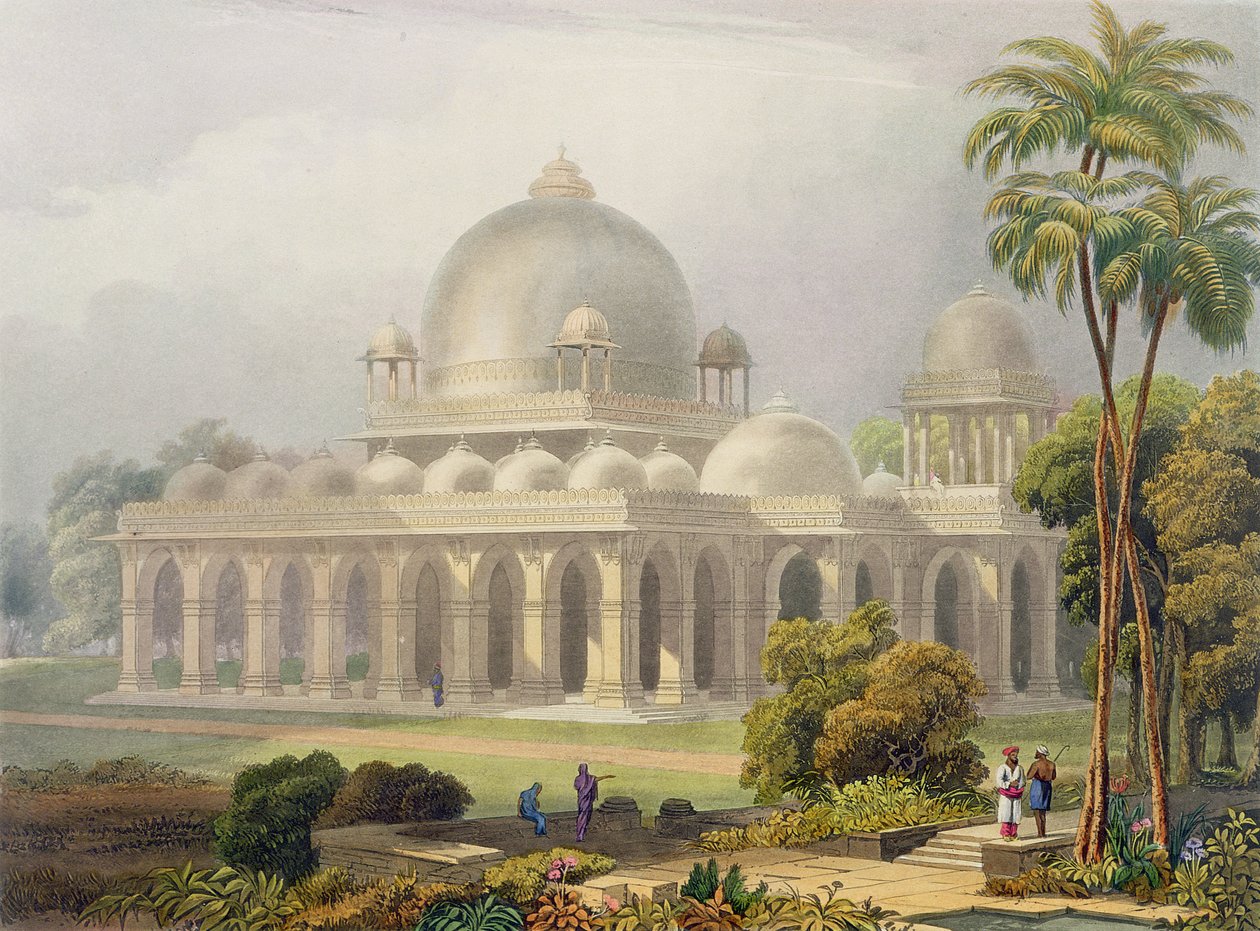 Das Roza in Mehmoodabad in Guzerat, oder das Grab des Viziers von Sultan Mehmood, aus Band II von Scenery, Costumes and Architecture of India von Robert Melville Grindlay