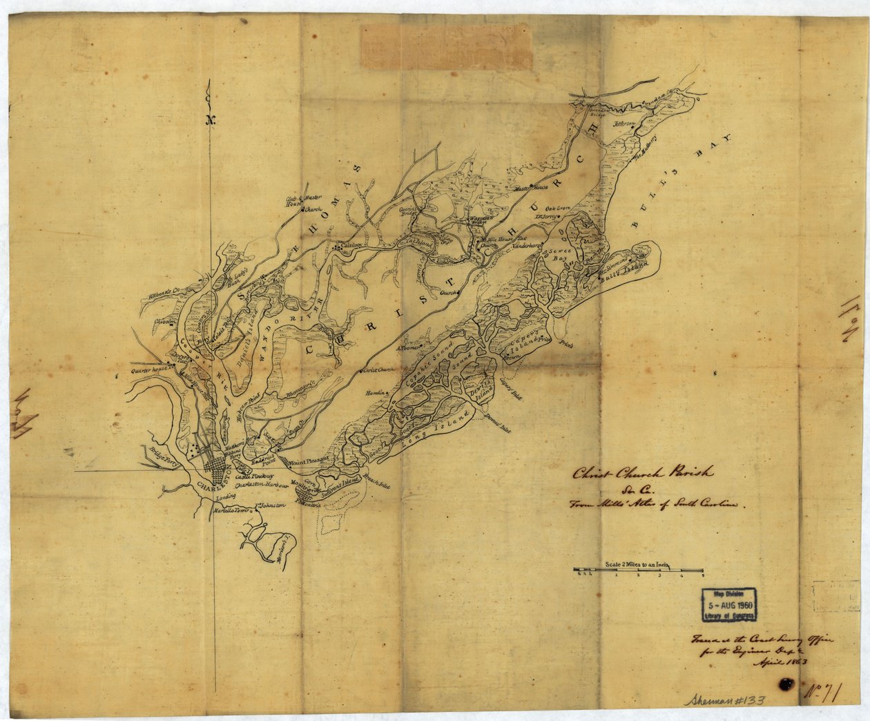 Christ Church Parish, So. Ca. - (Charleston District) von Robert Mills