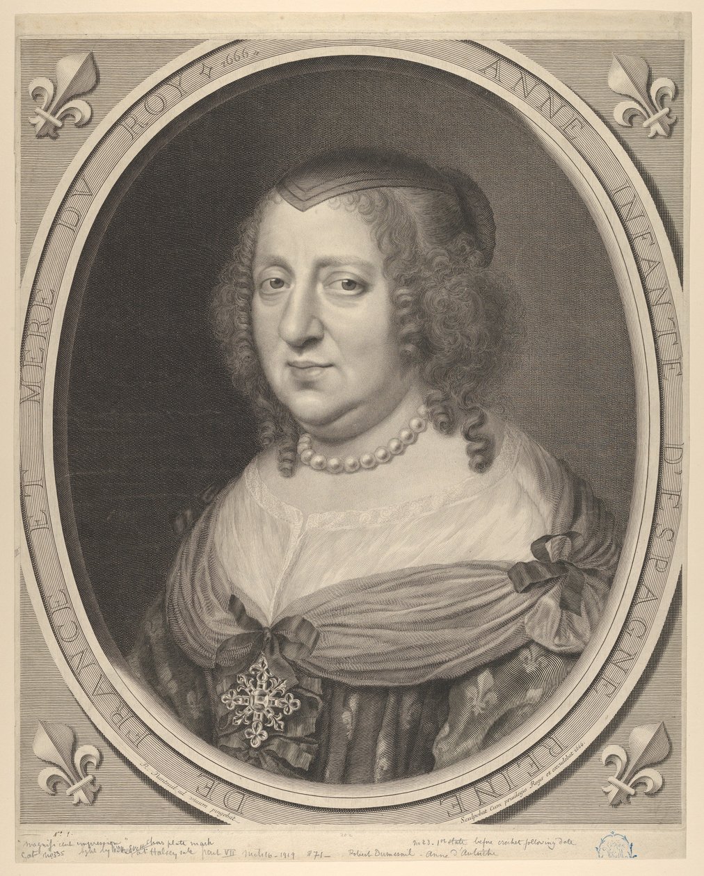 Anna von Österreich von Robert Nanteuil