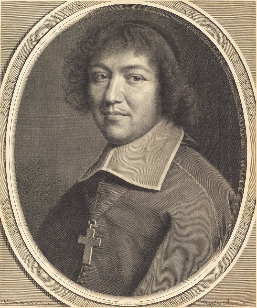 Charles-Maurice Le Tellier von Robert Nanteuil