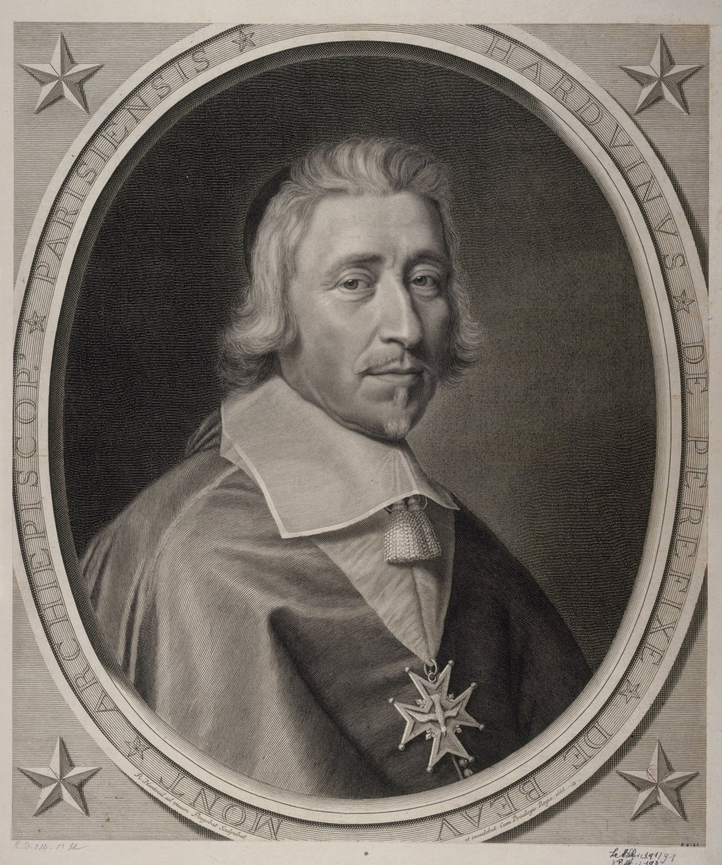Hardouin de Péréfixe de Beaumont, Erzbischof von Paris. 1665. von Robert Nanteuil