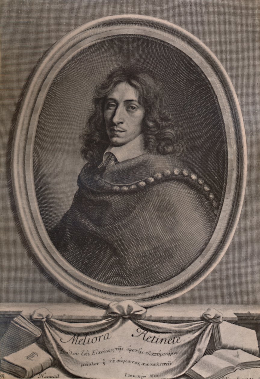 John Evelyn, englischer Schriftsteller, Gärtner und Tagebuchautor, um 1650, 1894 von Robert Nanteuil