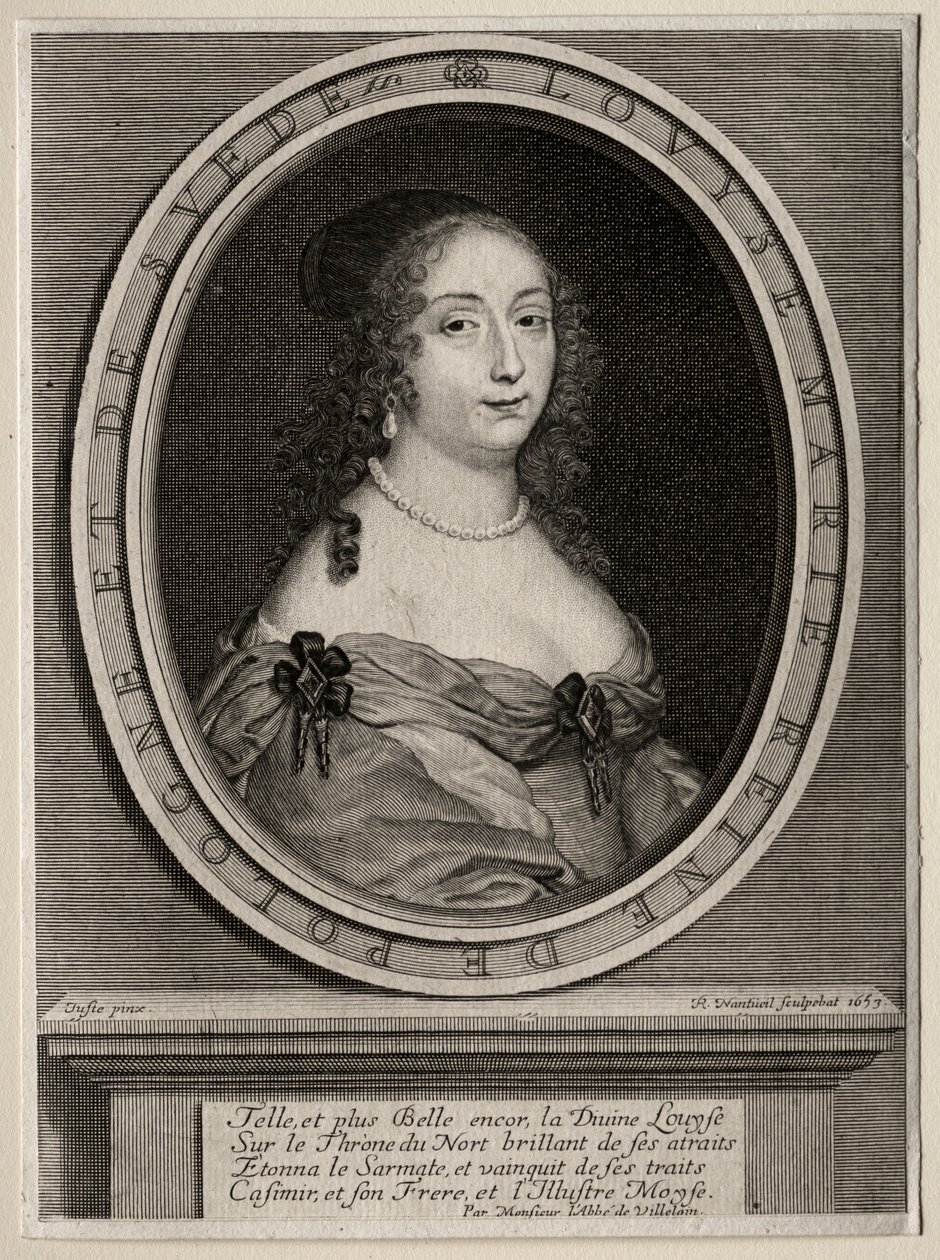 Marie Louise de Gonzague, Königin von Polen, 1653 von Robert Nanteuil