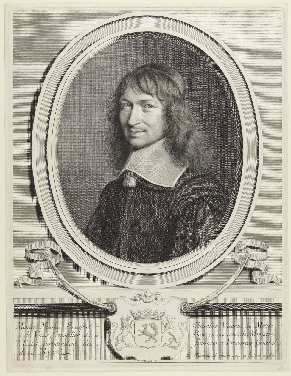 Nicolas Fouquet, Vicomte von Melun und Vaux von Robert Nanteuil