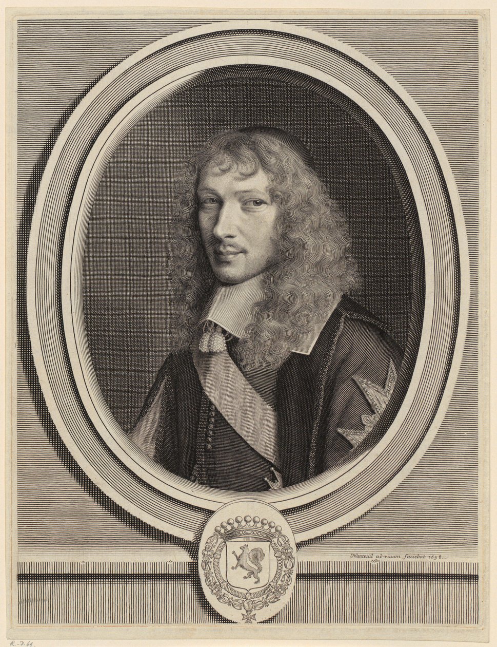 Porträt von Basile Fouquet, Geistlicher von Robert Nanteuil