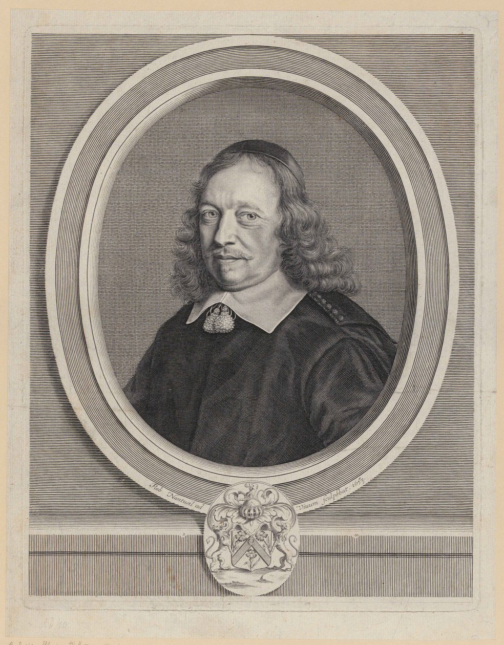 Porträt von Gilles Blondeau von Robert Nanteuil